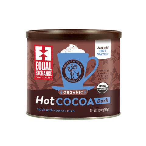 12oz can of Organic Hot Cocoa Dark