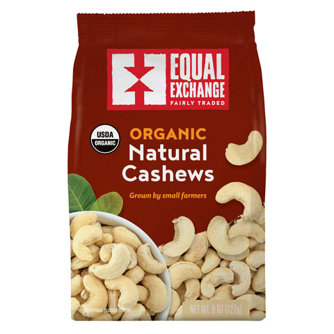 Organic Natural Cashews bag