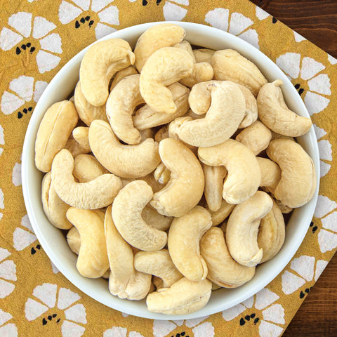 Bowl of natural cashews