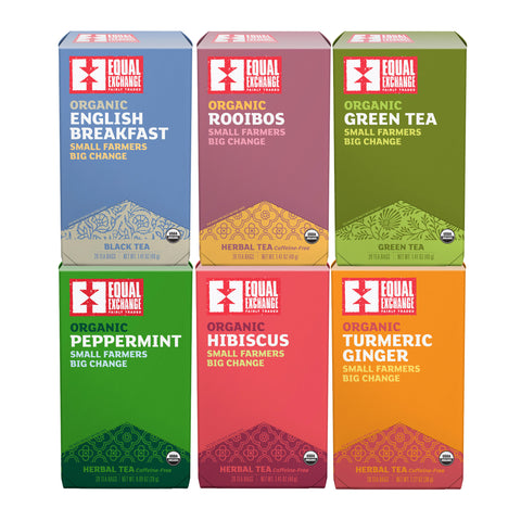 6 boxes of Equal Exchange tea