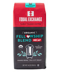 Organic Fellowship Blend Decaf percolator grind coffee, front