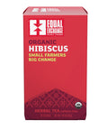 Box of Equal Exchange Organic Hibiscus tea with 20 tea bags