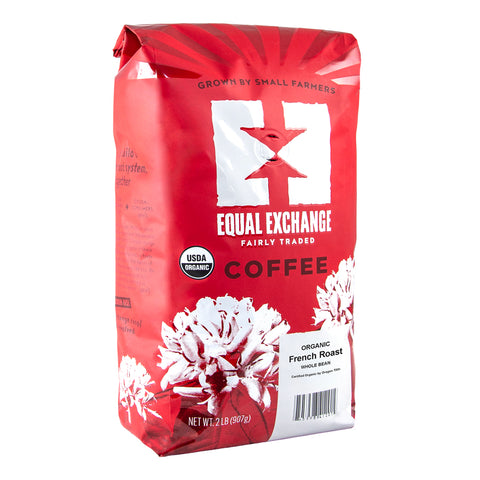 Organic French Roast Coffee 2lb Bulk Whole Bean bag
