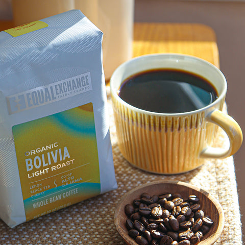 Organic Bolivia Light Roast Coffee, 12oz whole bean