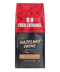 red and black coffee bag of Hazelnut Creme flavored ground coffee