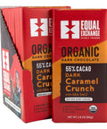 Case of 12 Equal Exchange Organic Dark Chocolate Caramel Crunch with Sea Salt bars 55% cacao