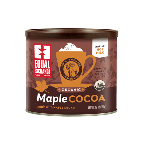 12oz can of Organic Maple Cocoa