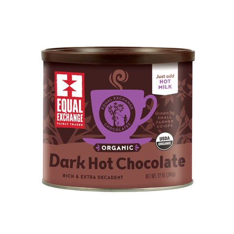 Organic Dark Hot Chocolate Mix, 12oz can