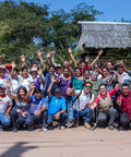 Group of cacao farmers and Equal Exchange staff on a farm visit