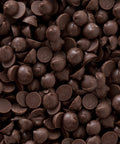 close up of Equal Exchange Bittersweet chocolate chips