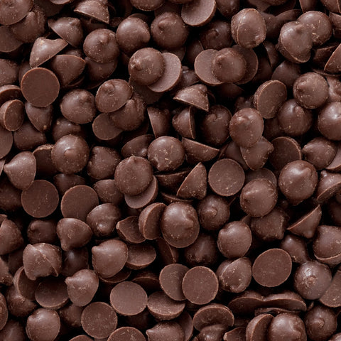 close up of Equal Exchange semi sweet chocolate chips