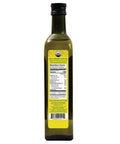 Back of Organic Extra Virgin Olive Oil bottle