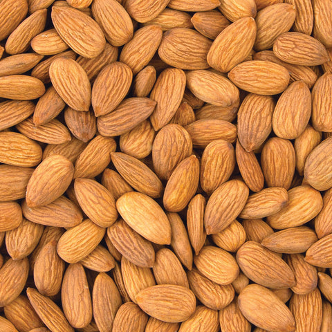 close up of Equal Exchange organic natural almonds