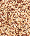 closeup of Equal Exchange organic roasted diced almonds