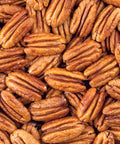 close up of Equal Exchange natural pecan halves