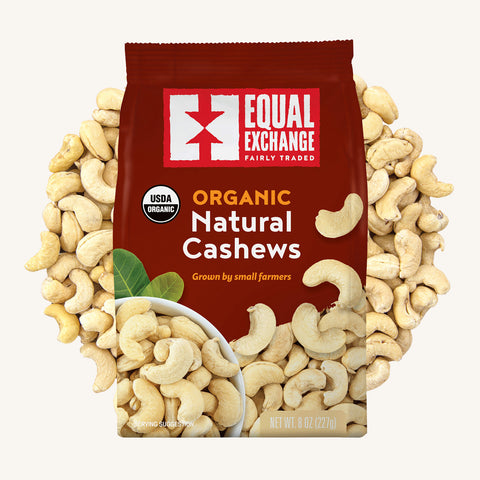Organic Natural Cashews bag