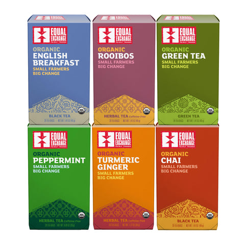 6 boxes of Equal Exchange tea