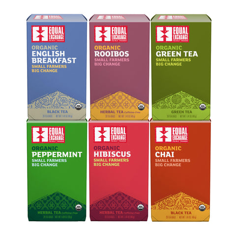 6 boxes of Equal Exchange tea