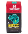Organic Congo Coffee Project whole bean coffee bag, front