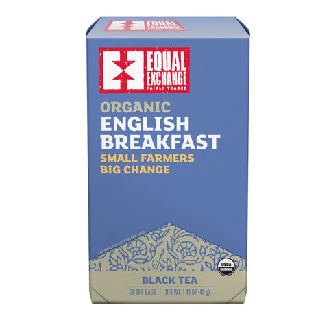 Box of Equal Exchange Organic English Breakfast Tea with 20 tea bags