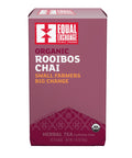 Box of Equal Exchange Organic Rooibos Chai tea with 20 tea bags