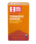 Box of Equal Exchange Organic Turmeric Ginger tea with 20 tea bags