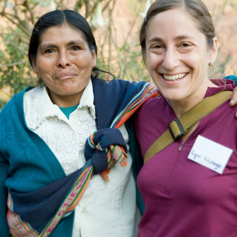 Norandino coffee farmer and Equal Exchange staff share an embrace
